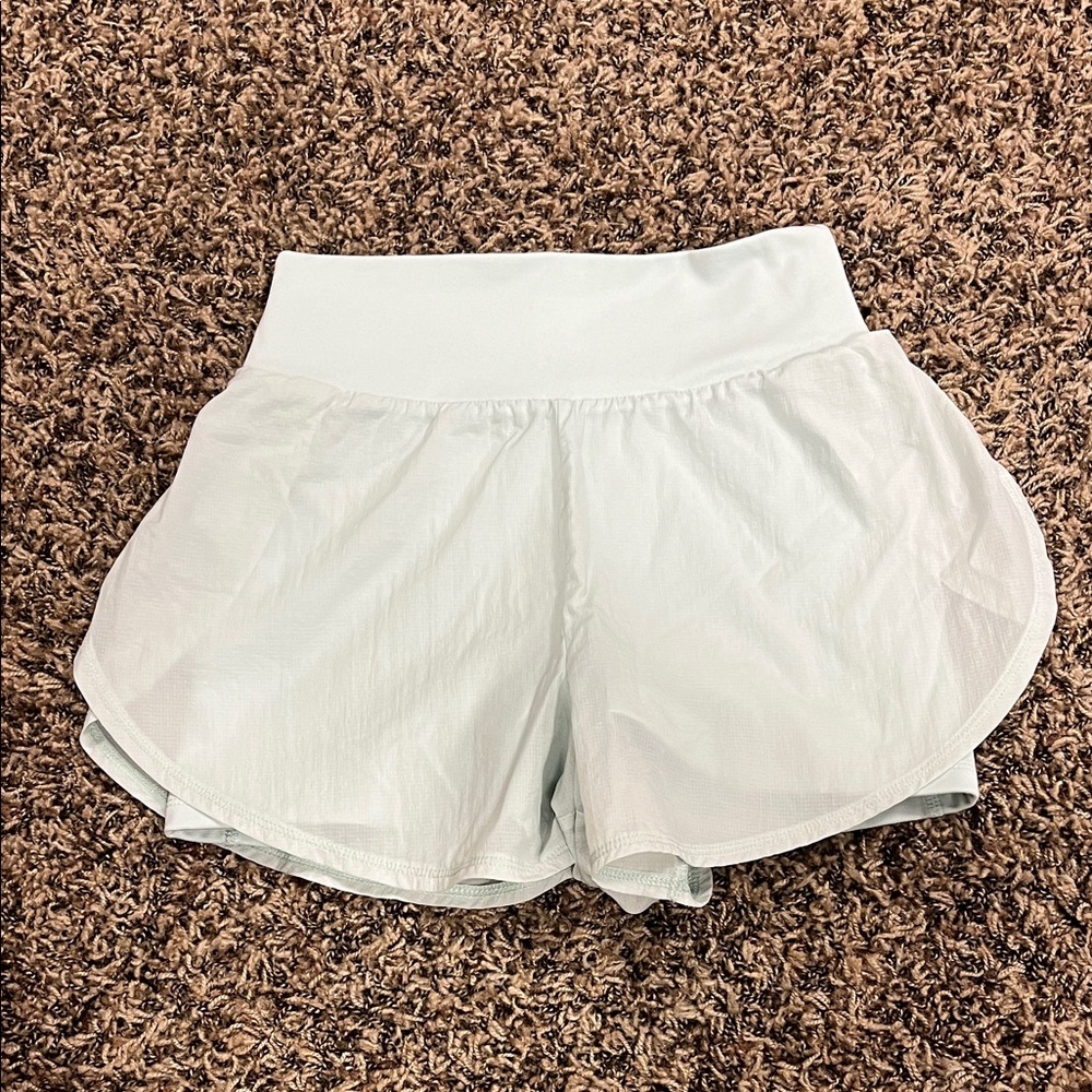 Women All in Motion Light Mint Athletic Shorts - XS